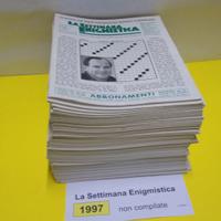 LA SETTIMANA ENIGMISTICA, anno 1997, NON compilati