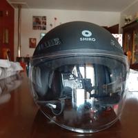 casco omologato moto/scooter nero opaco 