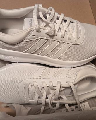 scarpe Adidas lite racer 4.0 cloud white. tg 38