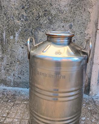 Fusto contenitore bidone INOX 30L