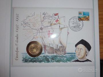 Busta-Moneta di Colombo
