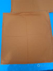 2 federe per cuscino 50x50 arancione di cotone