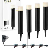 Kit di illuminazione da giardino 4 Luci LED Alte