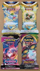 Pokemon TCG 4x Sword & Shield Sleeved Booster Pack