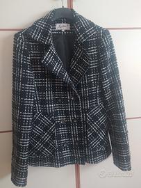 cappotto nero bianco