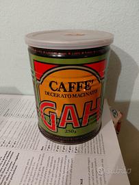 Scatola latta , barattolo vuoto caffe'