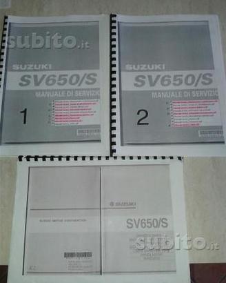Manuali officina completi Suzuki SV650