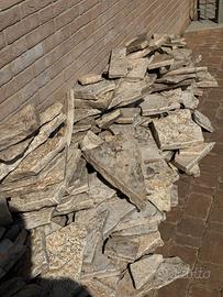 Lastre pietra bianca per giardino