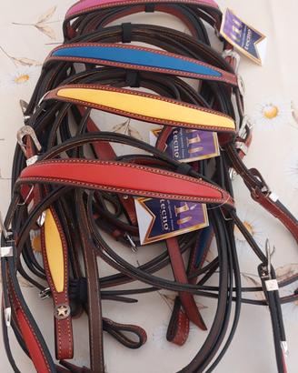 Briglie Monta Americana Colorate 