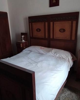 Camera da letto antica restaurata.