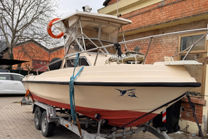 Imbarcazione triakis 21 gabin con motore suzuki 15