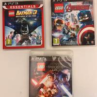 Lotto 3 Giochi PS3 Lego