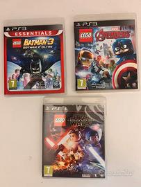 Lotto 3 Giochi PS3 Lego