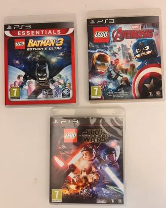 Lotto 3 Giochi PS3 Lego