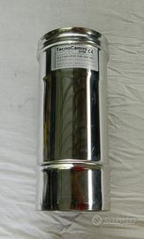 Tubo prolunga 24 cm canna fumaria inox 100 mm