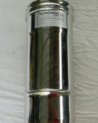 Tubo prolunga 24 cm canna fumaria inox 100 mm