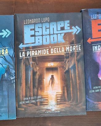 Lotto 3 Libri Escape Book (Leonardo Lupo)