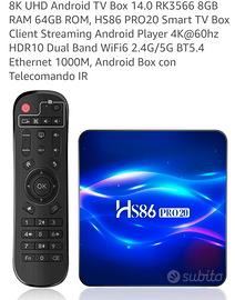 Android TV box 8 GB RAM, 64 GB ROM