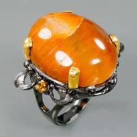 Anello in argento con quarzo rutilato 