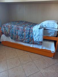 Coppia letti singoli scorrevoli ZALF per ragazzi 