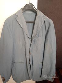 Giacca azzurra Uomo Casual cotone tg 48