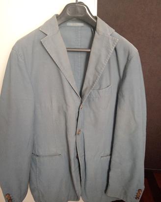 Giacca azzurra Uomo Casual cotone tg 48