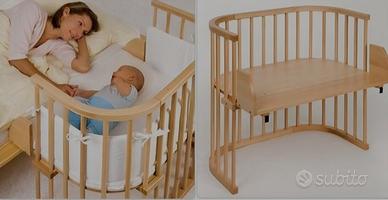 Lettino evolutivo da affiancare a letto genitori
