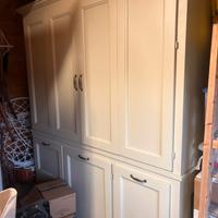 Cucina completa in mobile color bianco crema