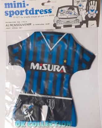 Vecchio gadget 1977 Calcio mini maglietta INTER