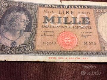 Banconota da 1000 lire - 1947 ( medusa )