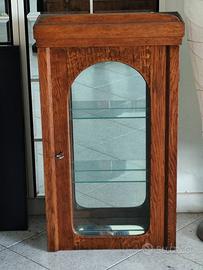 Vetrinetta pensile da esposizione, in legno