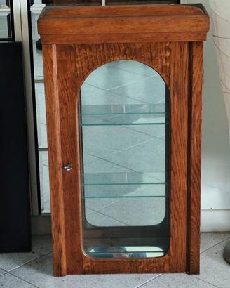 Vetrinetta pensile da esposizione, in legno