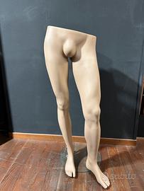 Manichino gambe uomo  su base in vetro