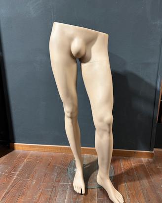 Manichino gambe uomo  su base in vetro