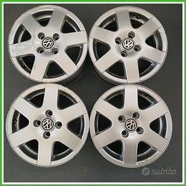 4 Dischi In Lega da 15 wv con pneumatici al 60%