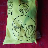 Copri zaino BTWIN giallo da 15L a 30L