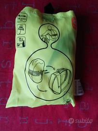 Copri zaino BTWIN giallo da 15L a 30L