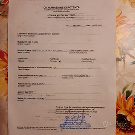 Motore marino elettrico