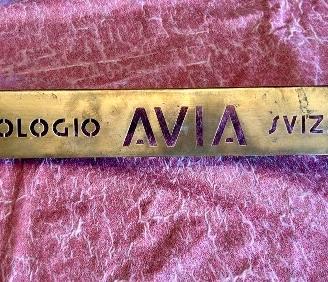 Insegna pubblicitaria vintage orologi Avia