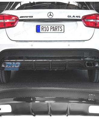DIFFUSORE MERCEDES X156 AMG 13-19 LOOK GLA45 NERO
