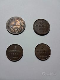 4 monete antiche San Marino