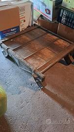 Tavolino da salotto etnico vintage in legno