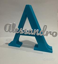 Regal o originale con nome stampato in 3D