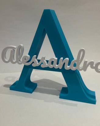 Regal o originale con nome stampato in 3D