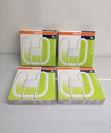 4 Lampade Osram CFL Square 2D 16W/827 4 pin NUOVE