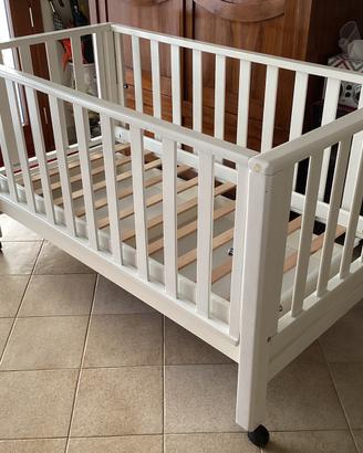 Lettino in legno laccato bianco Foppapedretti