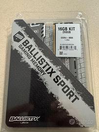 RAM DDR4 CRUCIAL BALLISTIC SPORT 16 GB (2X8)