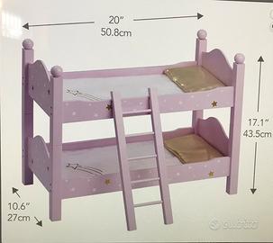 Letto a castello per bambole