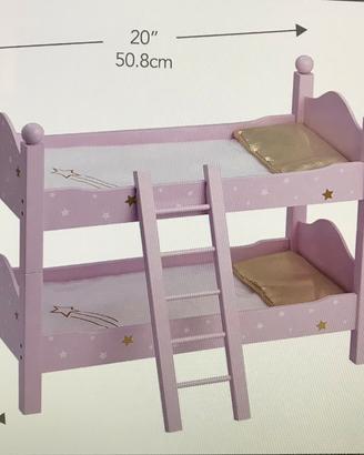 Letto a castello per bambole