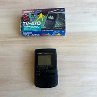 Tv vintage portatile Casio TV-470 con scatola